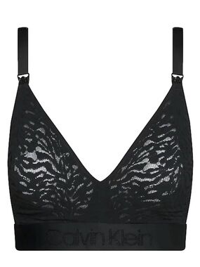 Calvin Klein Intrinsic Black Lace Wireless Nursing Bralette Size M Black